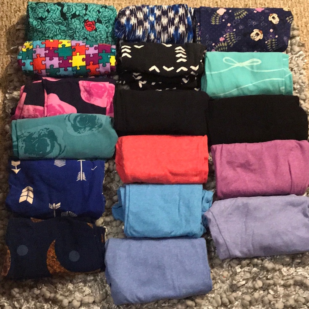 NEW OS Lularoe Mystery Leggings 2.0 • Solid Black•